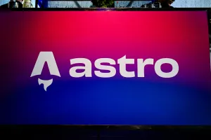 Vibrant blue and red bar with the Astro logo across it in white.