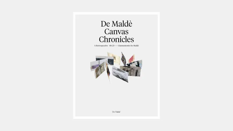De Maldè Canvas Chronicles with 3-D gallery image cards spinning in a circle.