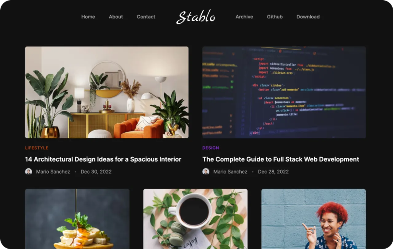 Stablo Theme by Web3Templates
