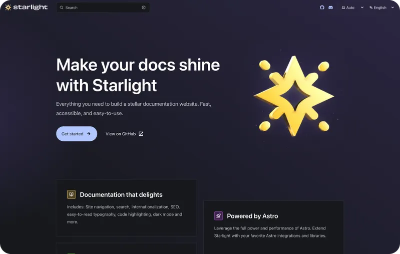 Starlight theme by Astro