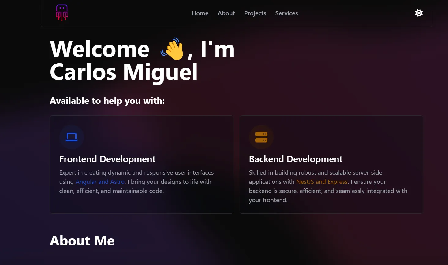 Simple Portfolio Template Astro