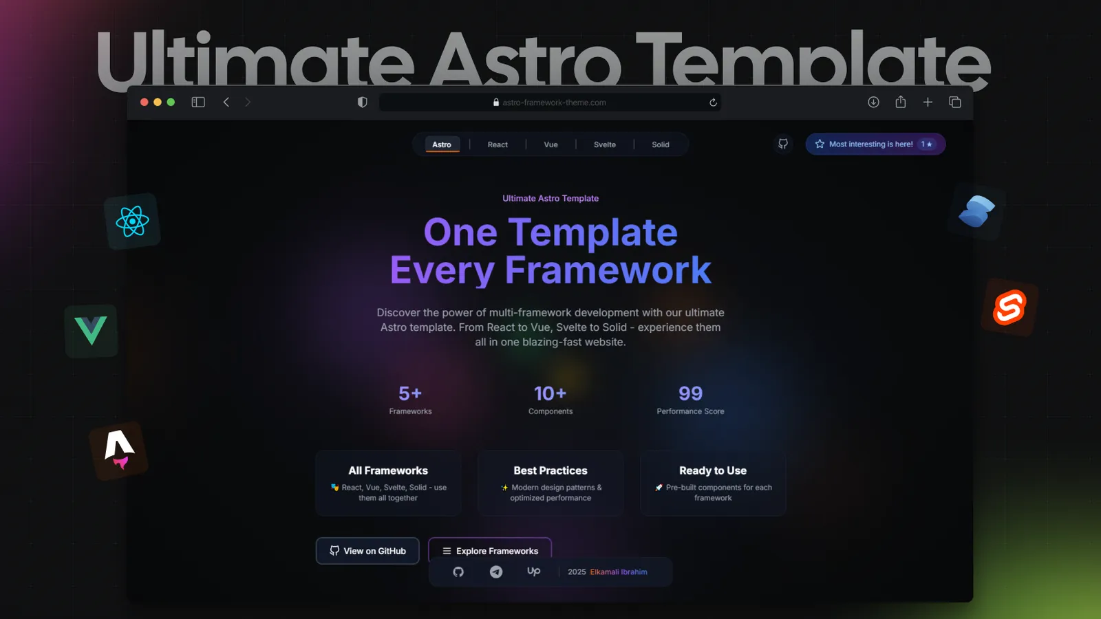 Ultimate Astro Template - Multiframework Heaven | Astro