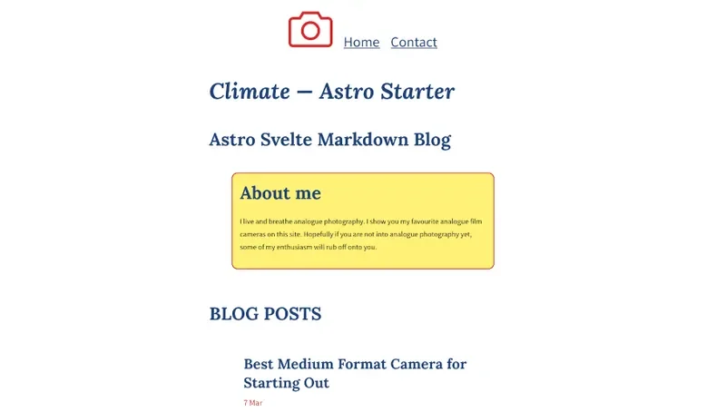 Astro Blog Index Pages Astro Blog Markdown | Astro