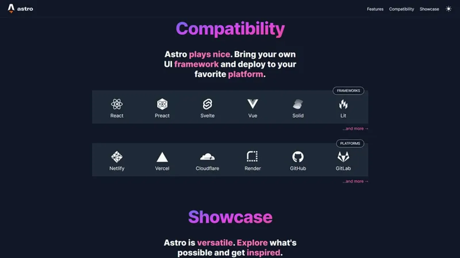 Astro Landing Page Astro